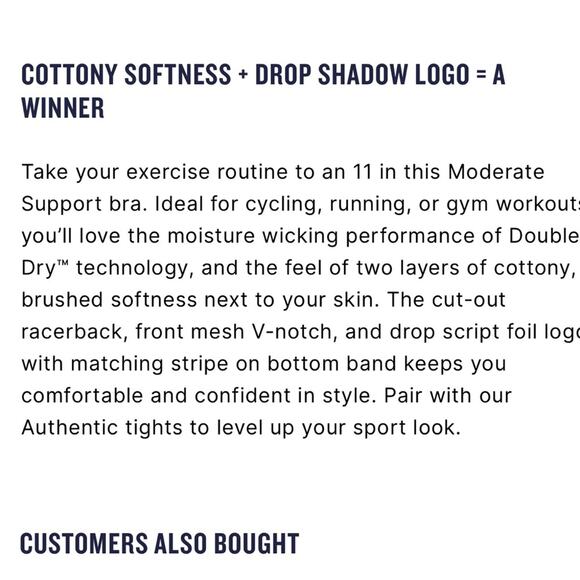 Champion Sports Bra. NWT Black/ Metallic Gold Cotton Unpadded Womens Size Large - Picture 4 of 5